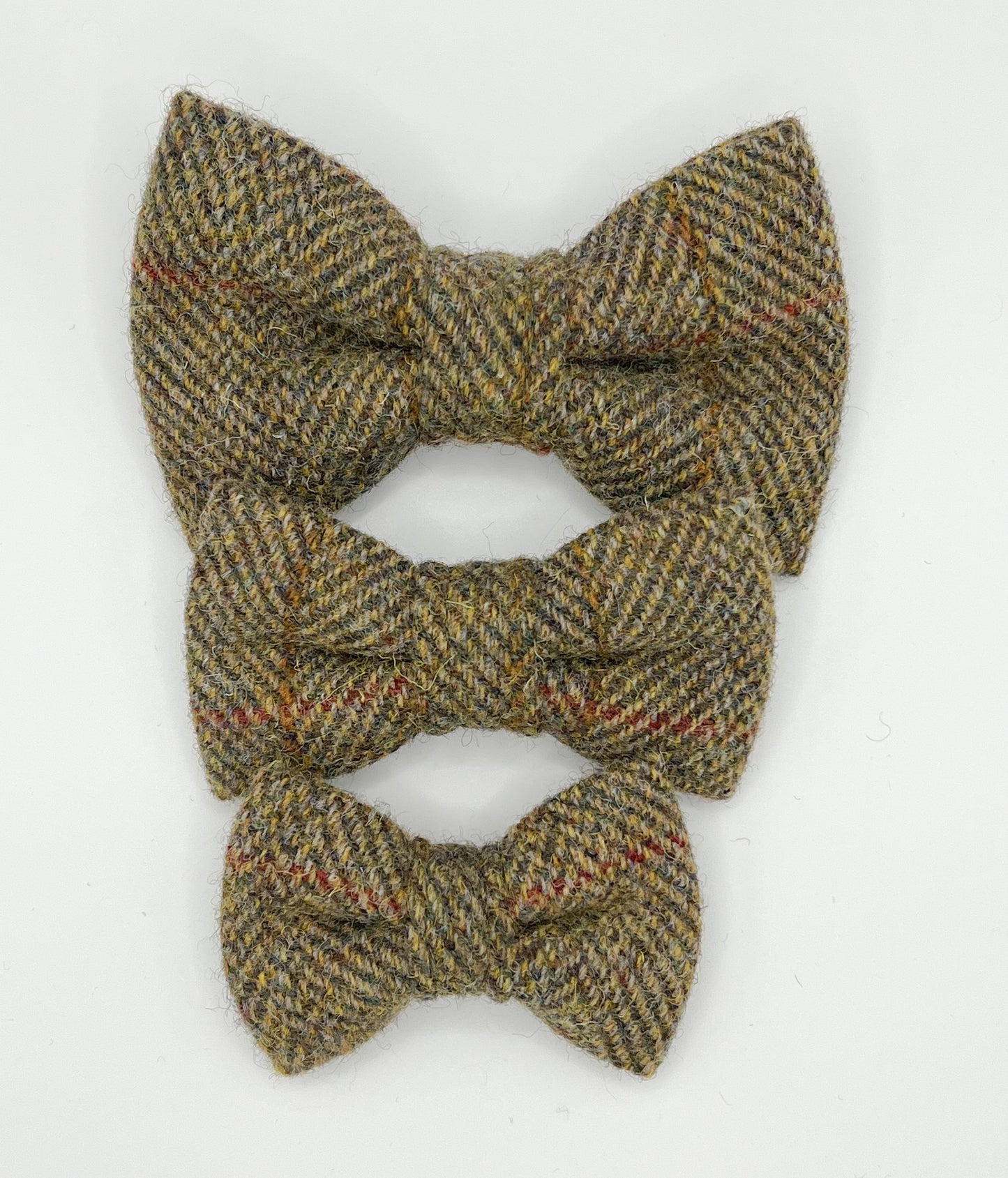 Harris Tweed Brown pet bow tie
